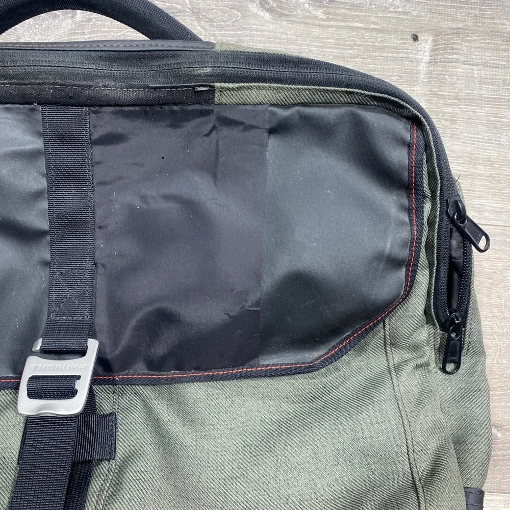 Timbuk2 Laptop Bag 20 Inch Green Soft Case Mens Briefcase‎ Padded Compartment